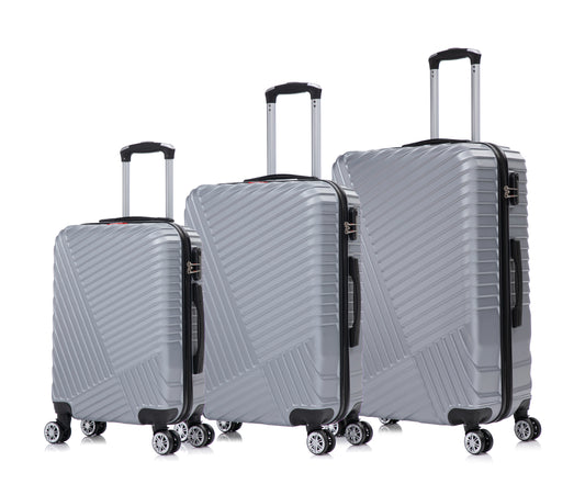 Swiss Traveller Steelara 3-Piece Hardside Spinner Luggage Set, 20/24/28 Inches