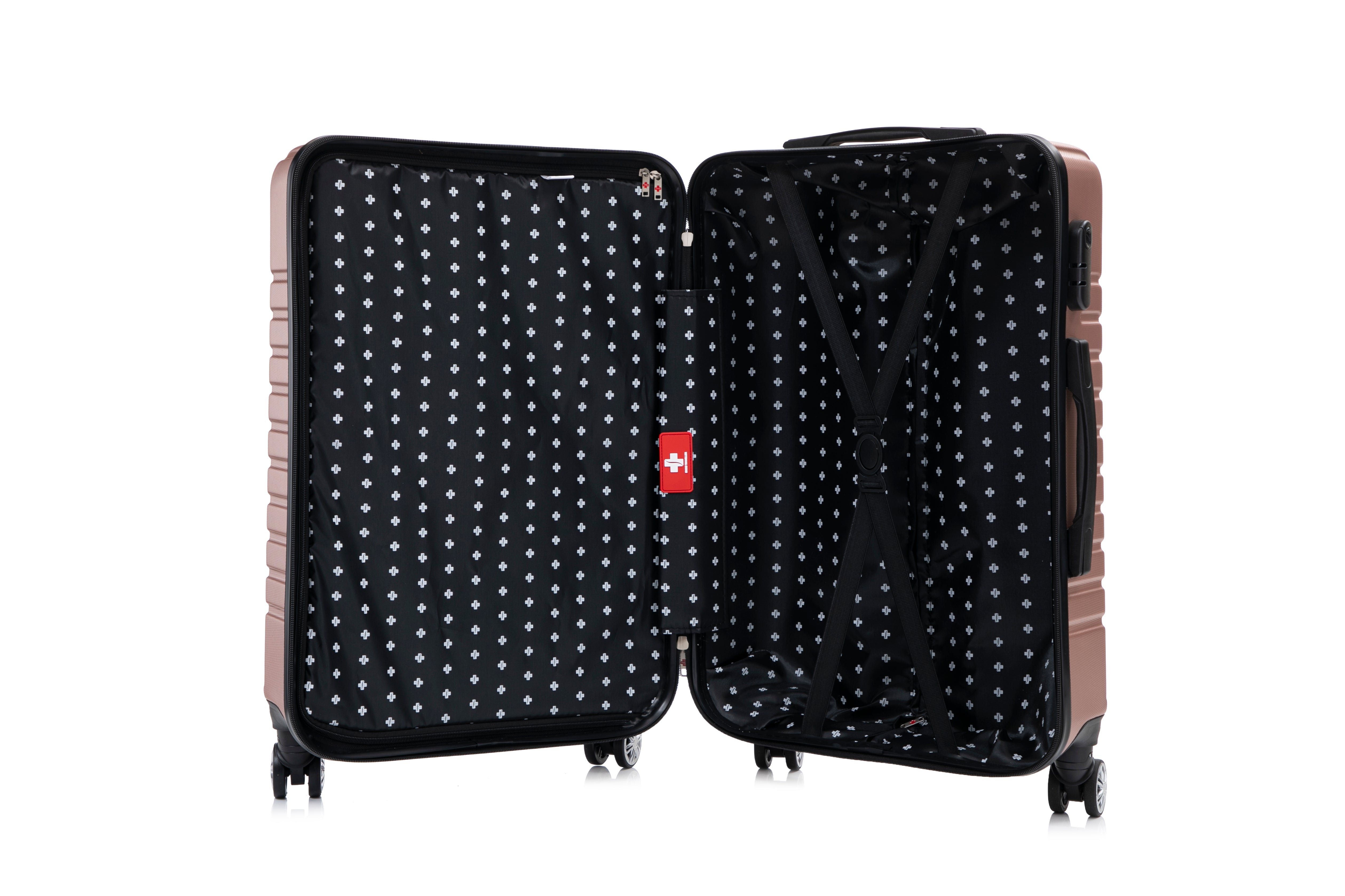 Swiss Traveller Travaro 3-Piece Hardside Spinner Luggage Set, 20/24/28 Inches