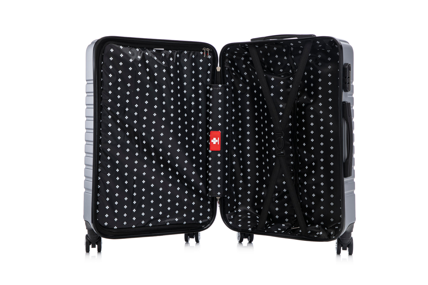 Swiss Traveller Travaro 3-Piece Hardside Spinner Luggage Set, 20/24/28 Inches