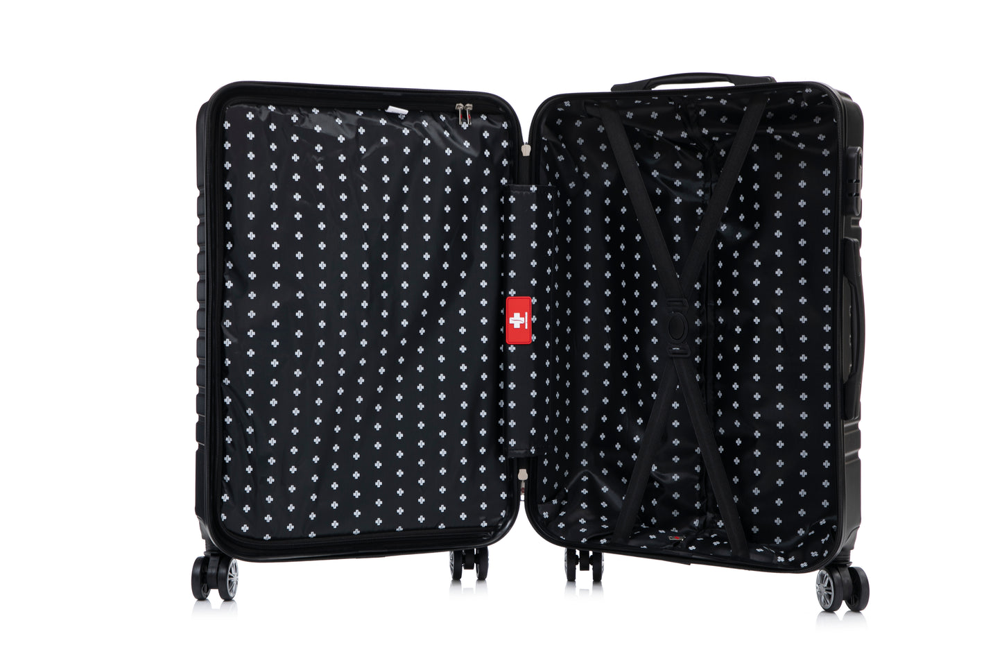 Swiss Traveller Travaro 3-Piece Hardside Spinner Luggage Set, 20/24/28 Inches