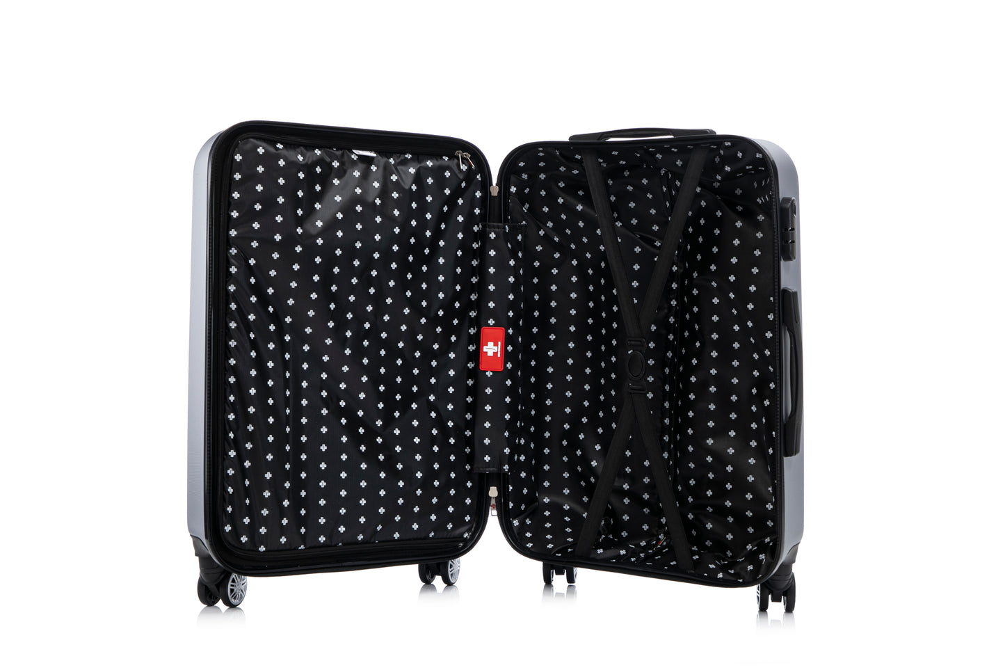 Swiss Traveller Quadric 3-Piece Hardside Spinner Luggage Set, 20/24/28 Inches