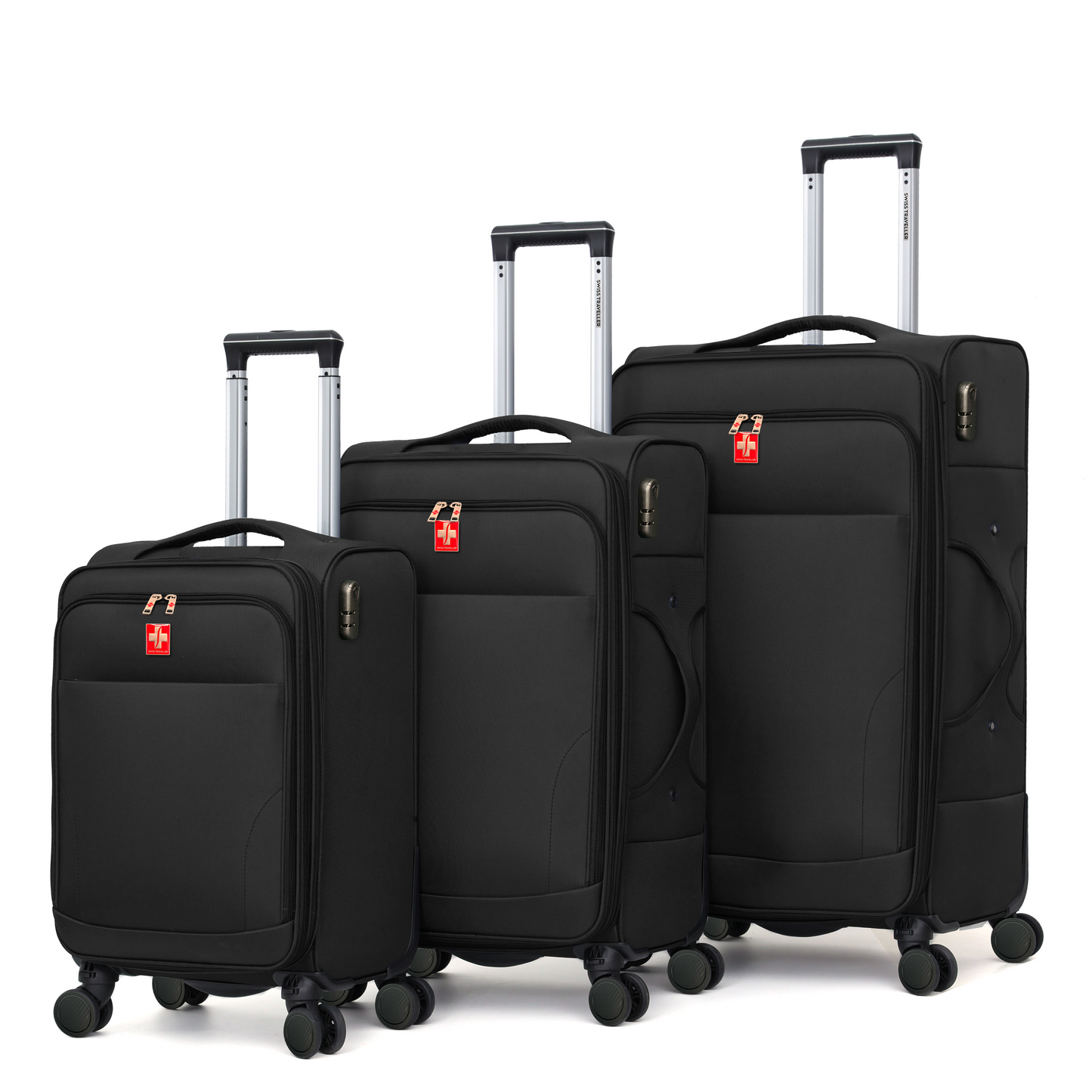 SWISS TRAVELLER - VELARI SOFTSIDE 3PC SET (20"/29"/32")