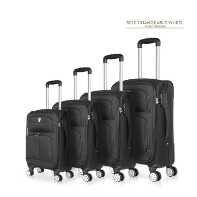 TUCCI Italy STRATI 4 PC (20", 24", 28", 32") Abs Travel Luggage Set