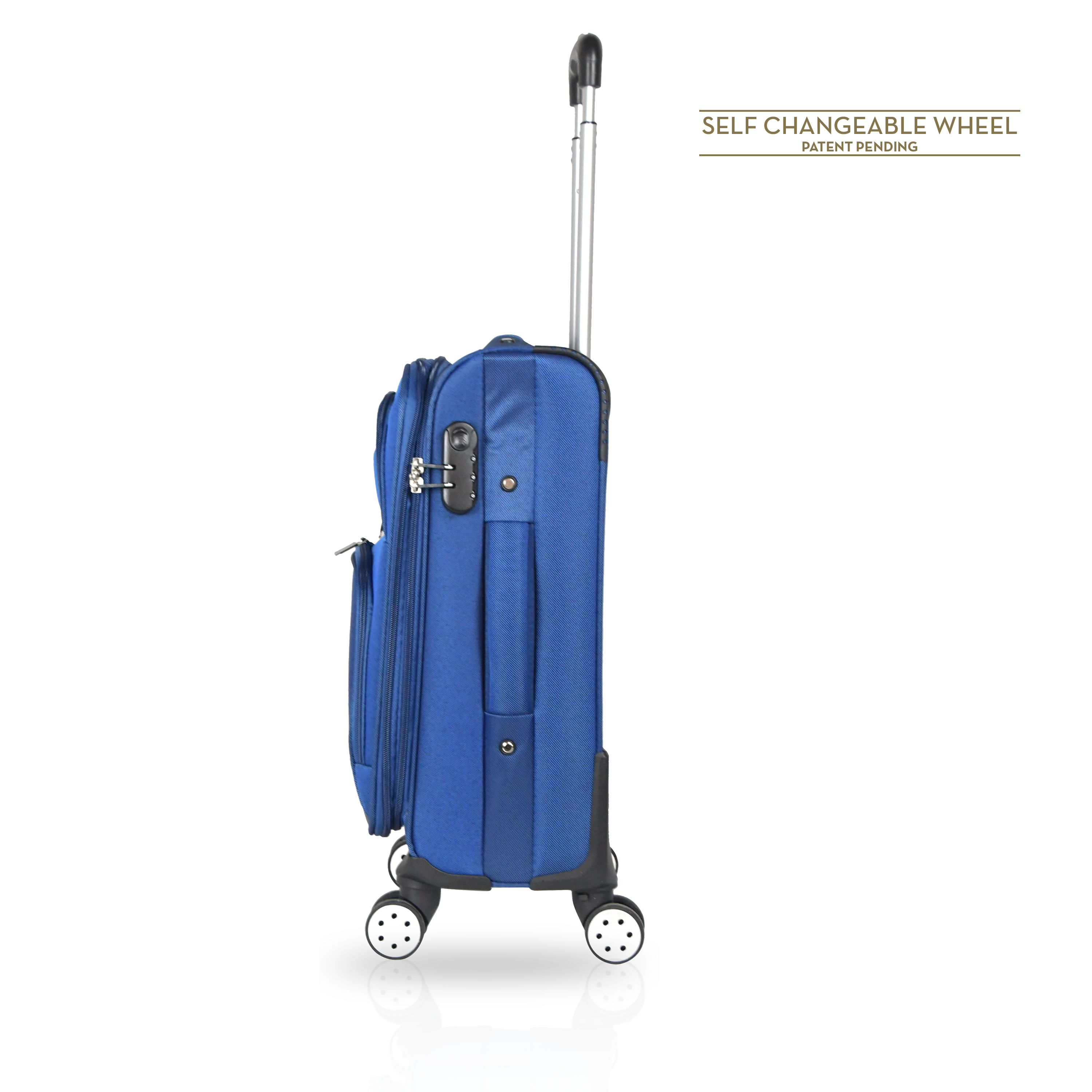 TUCCI Italy STRATI 20" Expandable Carry On Luggage Suitcase