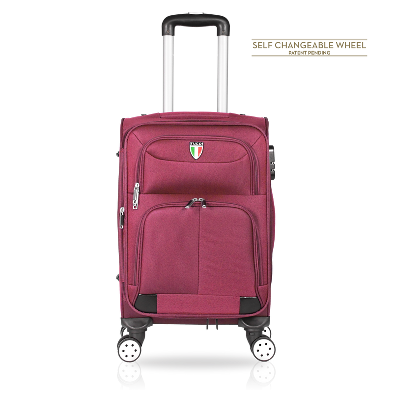 TUCCI Italy STRATI 32" Soft Touch Travel Luggage Suitcase