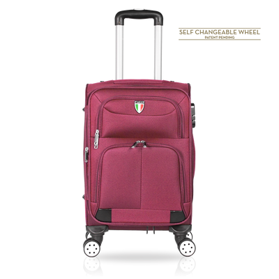 TUCCI Italy STRATI 24" Soft Side Glide Tech Wheel Luggage Suitcase