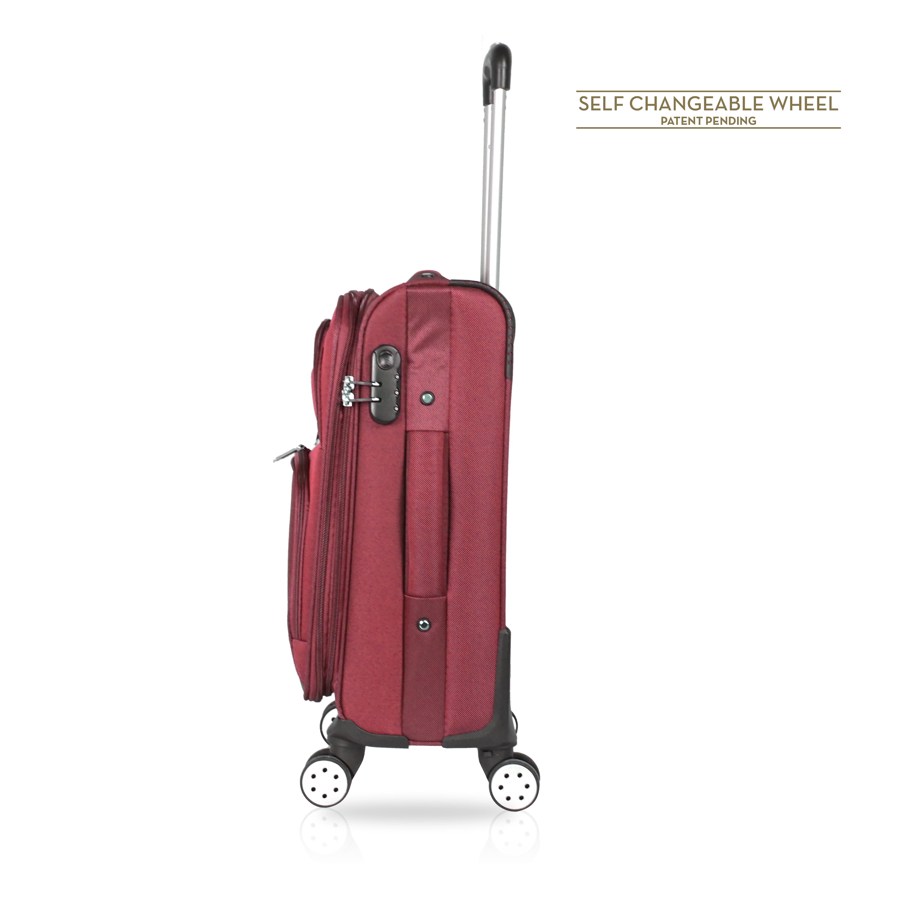 TUCCI Italy STRATI 28" Durable Spinner Wheel Suitcase