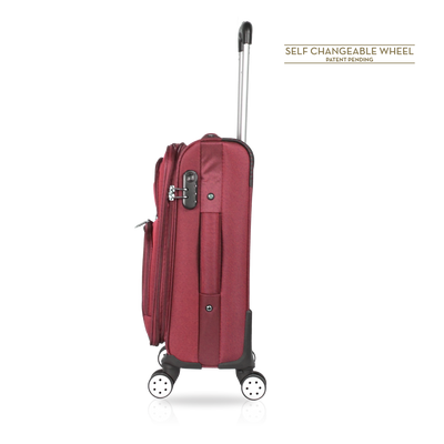 TUCCI Italy STRATI 24" Soft Side Glide Tech Wheel Luggage Suitcase