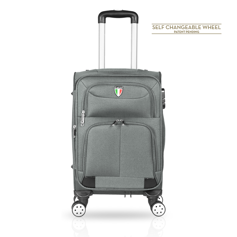 TUCCI Italy STRATI 24" Soft Side Glide Tech Wheel Luggage Suitcase