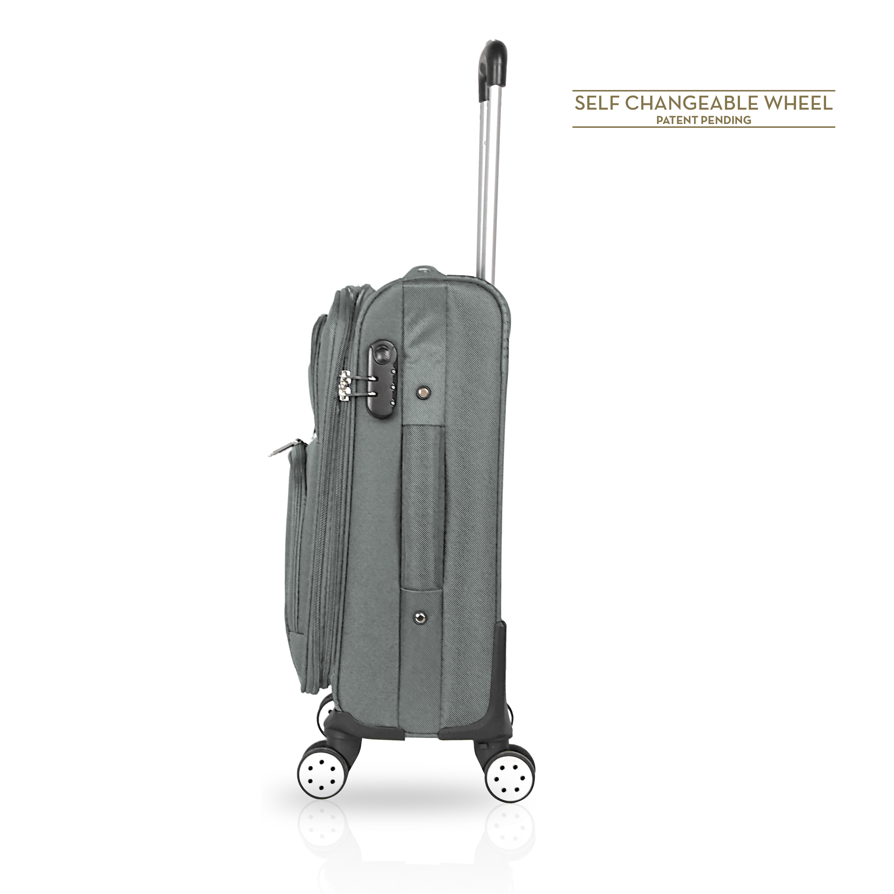 TUCCI Italy STRATI 28" Durable Spinner Wheel Suitcase