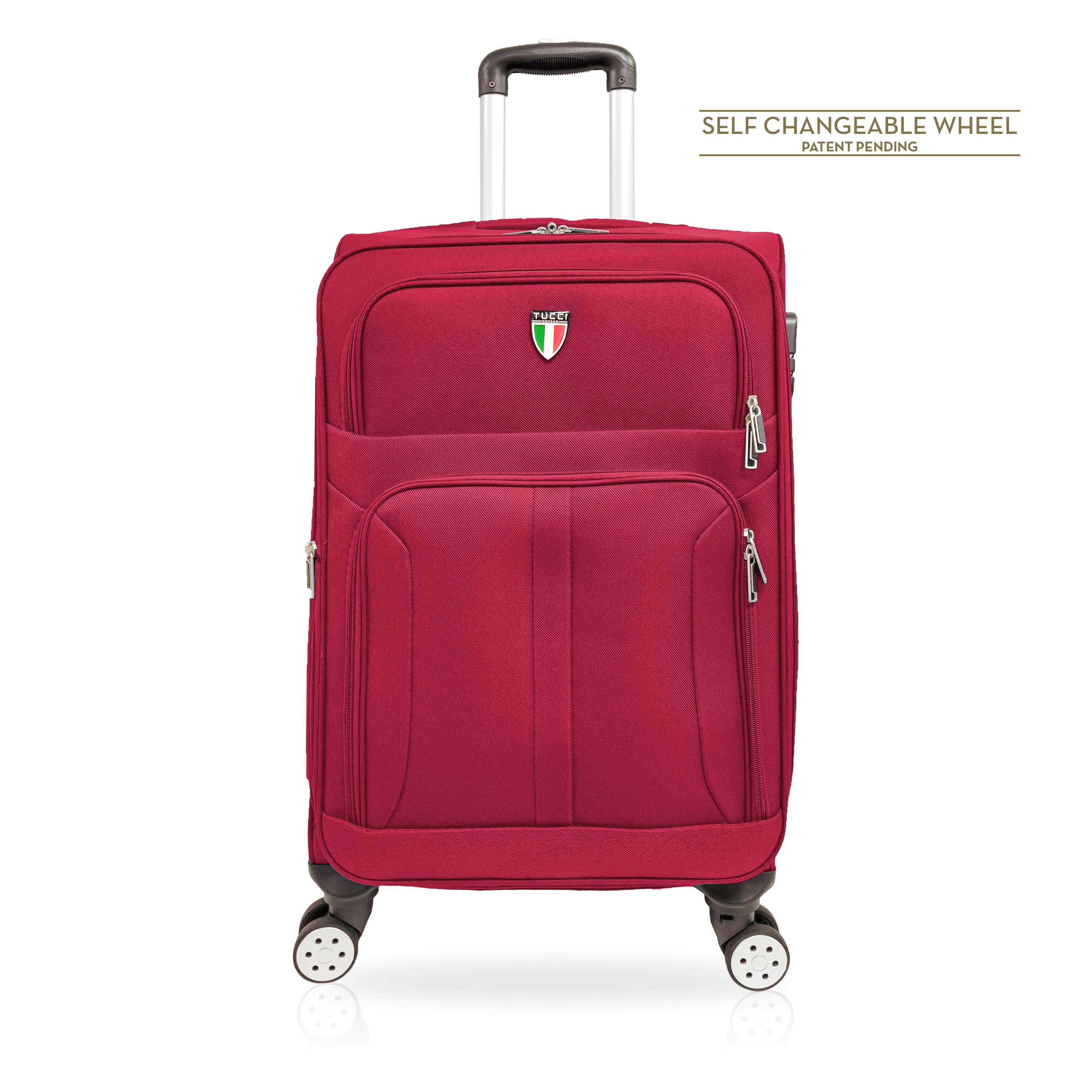 TUCCI Italy Salerno 20" Carry On Luggage Suitcase