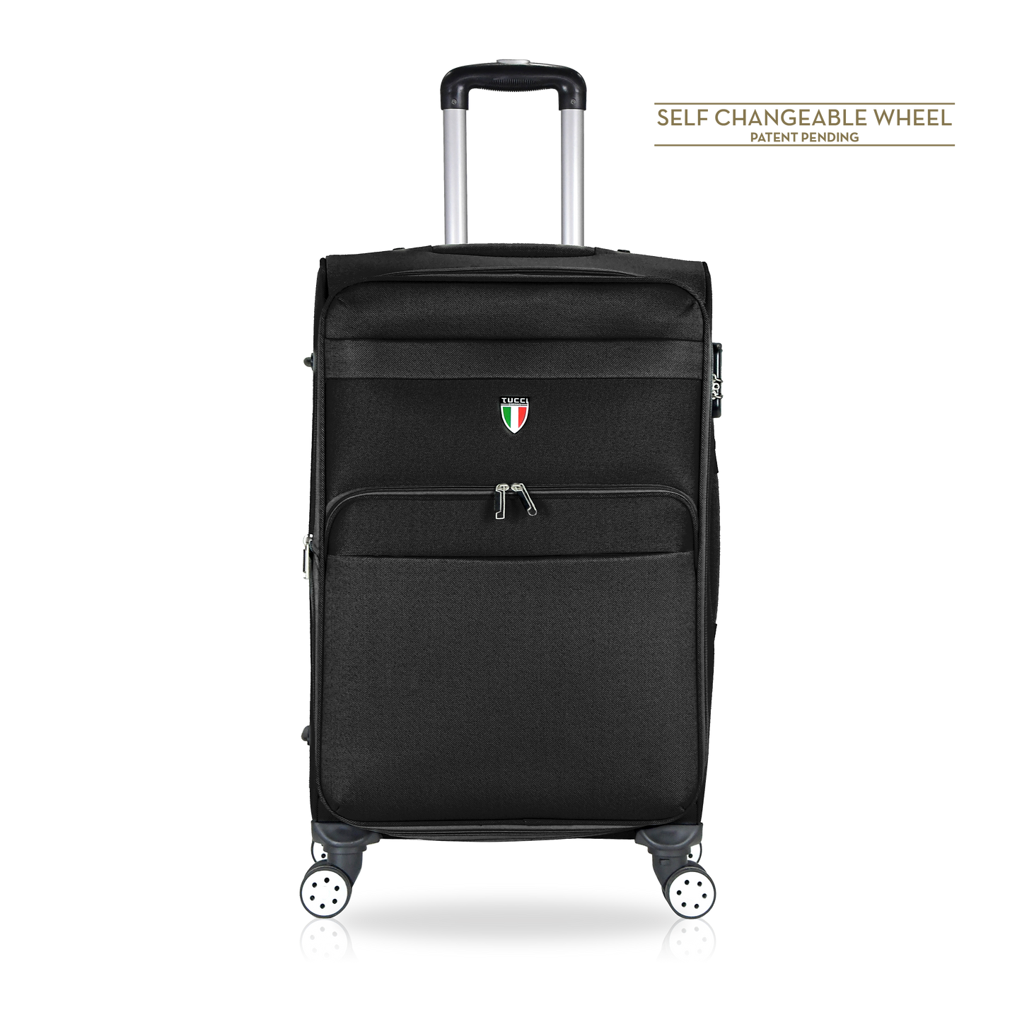 TUCCI Italy MENORI 20" Softside Carry On Suitcase for Travel