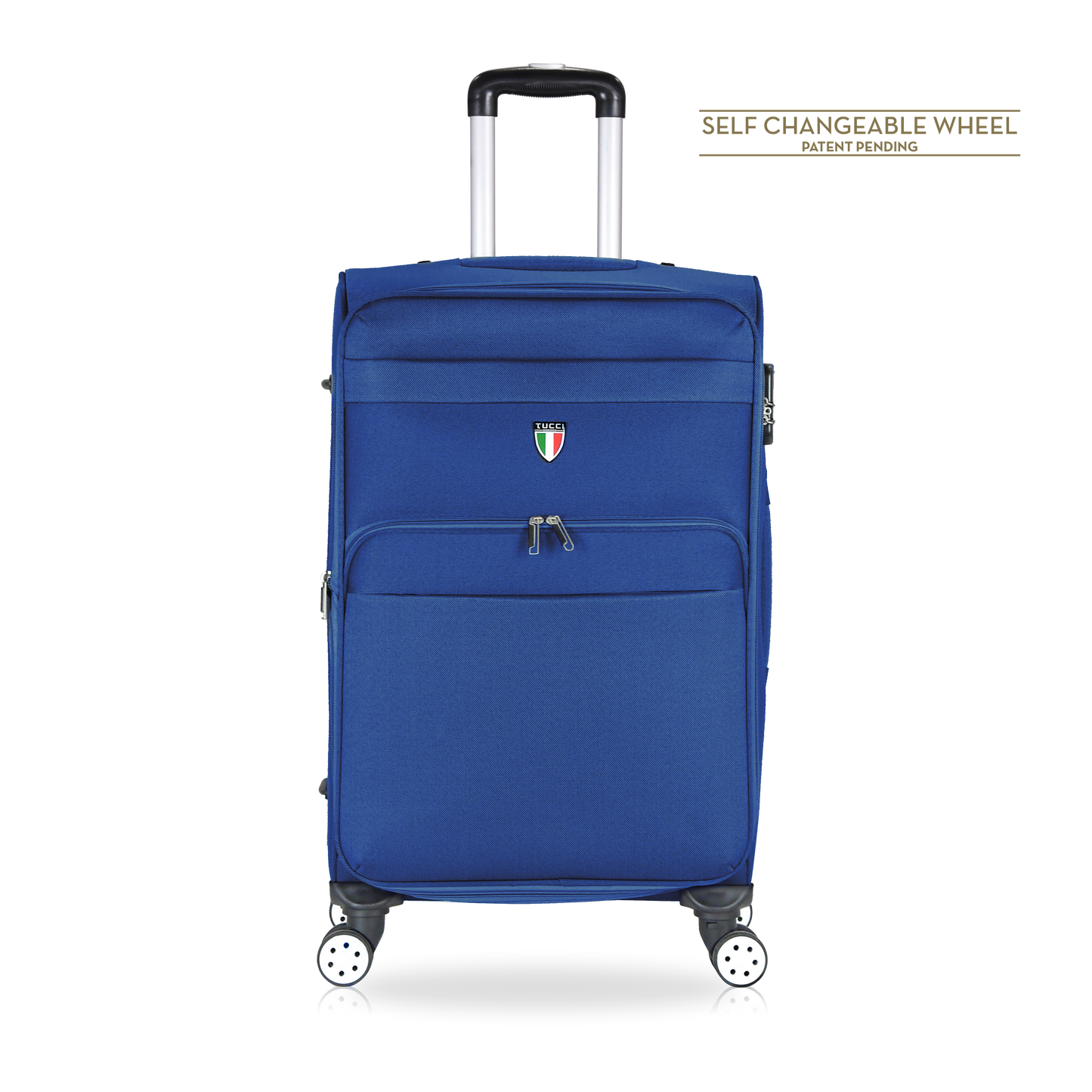 TUCCI Italy MENORI 20" Softside Carry On Suitcase for Travel