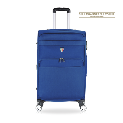 TUCCI Italy MENORI 20" Softside Carry On Suitcase for Travel