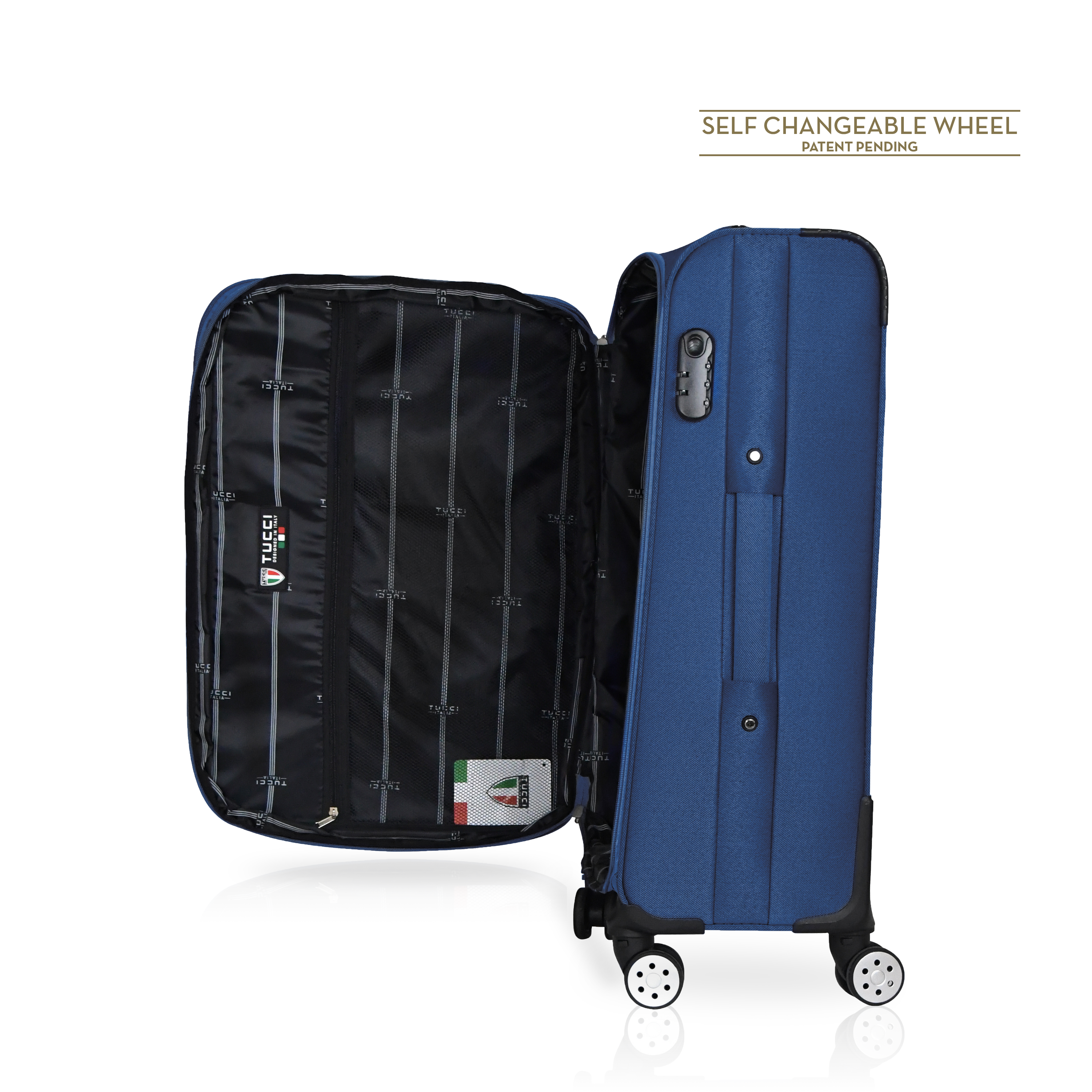 TUCCI Italy MENORI 32" Expandable Spinner Suitcase