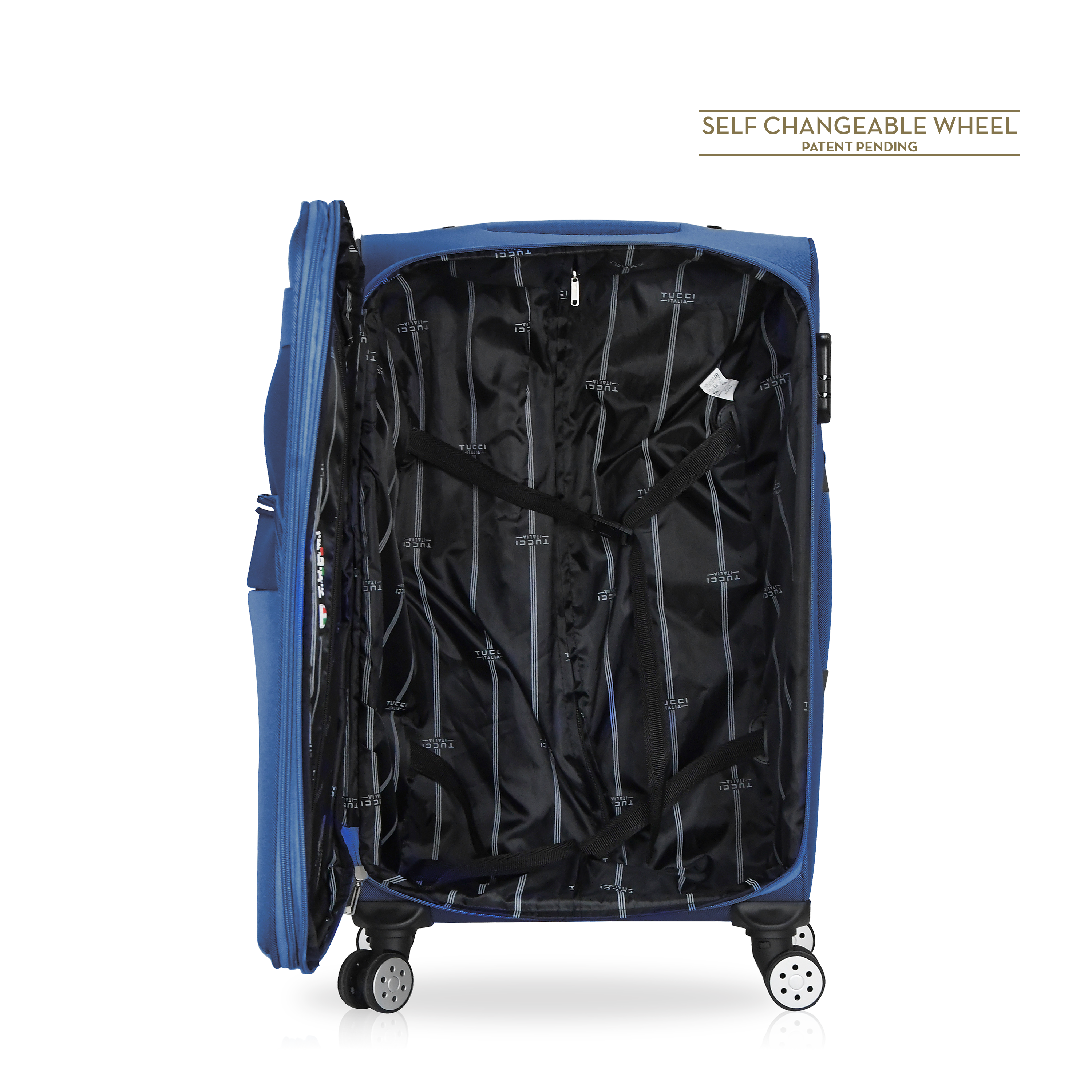 TUCCI Italy MENORI 32" Expandable Spinner Suitcase