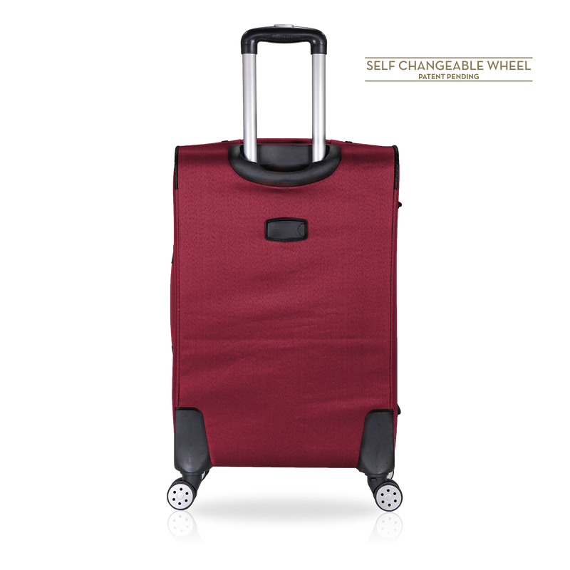 TUCCI Italy MENORI 20" Softside Carry On Suitcase for Travel