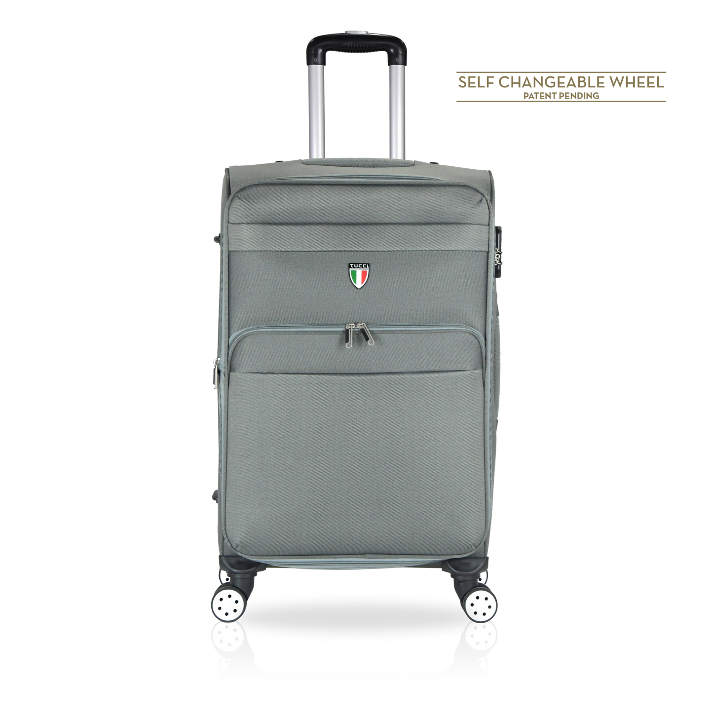 TUCCI Italy MENORI 20" Softside Carry On Suitcase for Travel