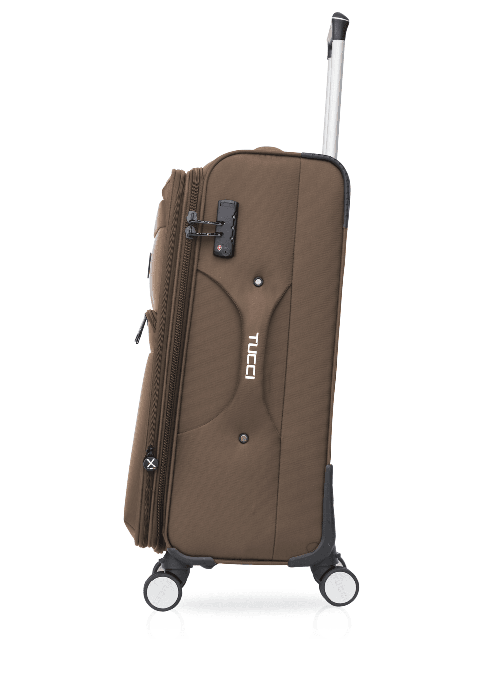 TUCCI Italy MENORI 20" Softside Carry On Suitcase for Travel