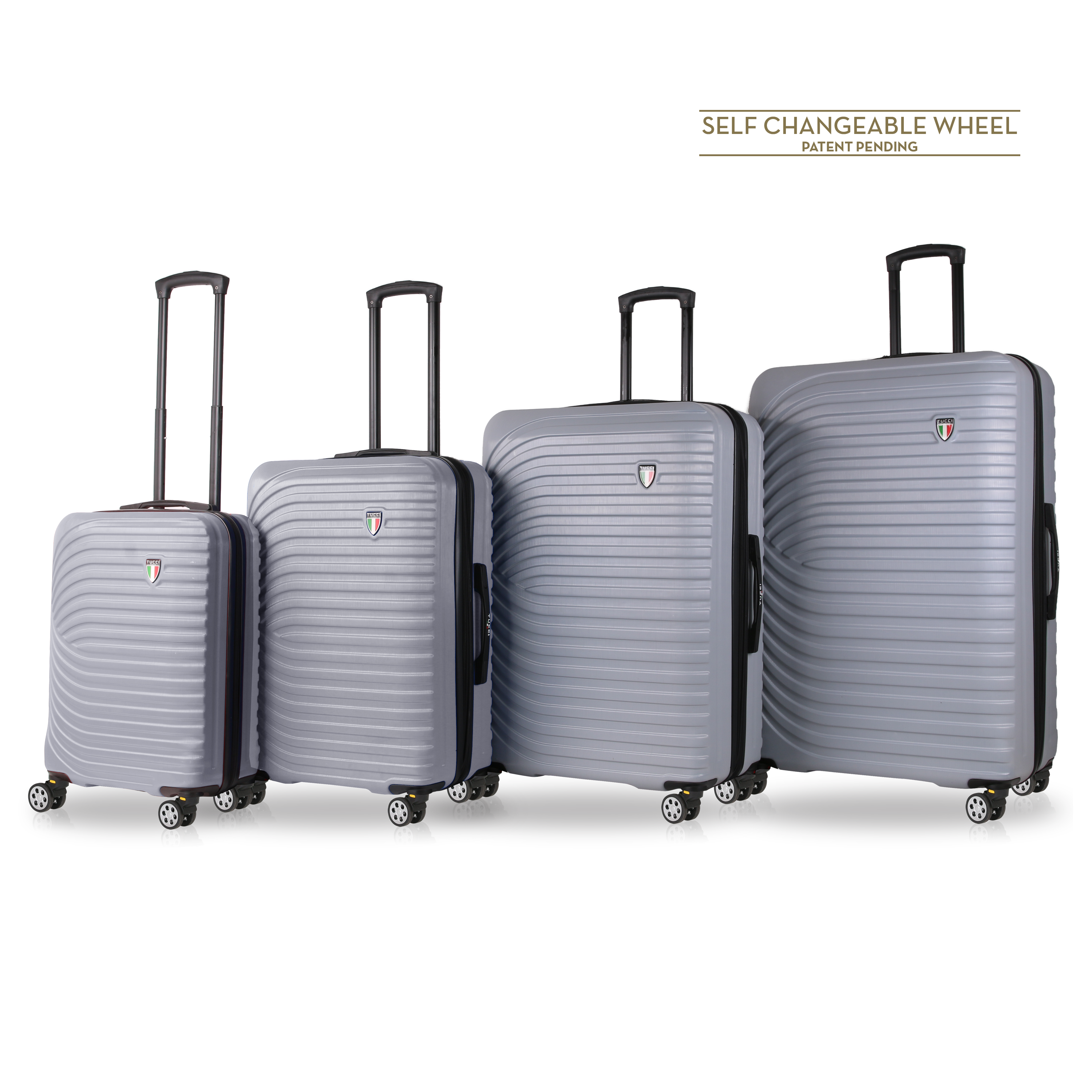 TUCCI Italy MOZZAFIATO (20", 24", 28", 32") Travel Luggage Suitcase Set