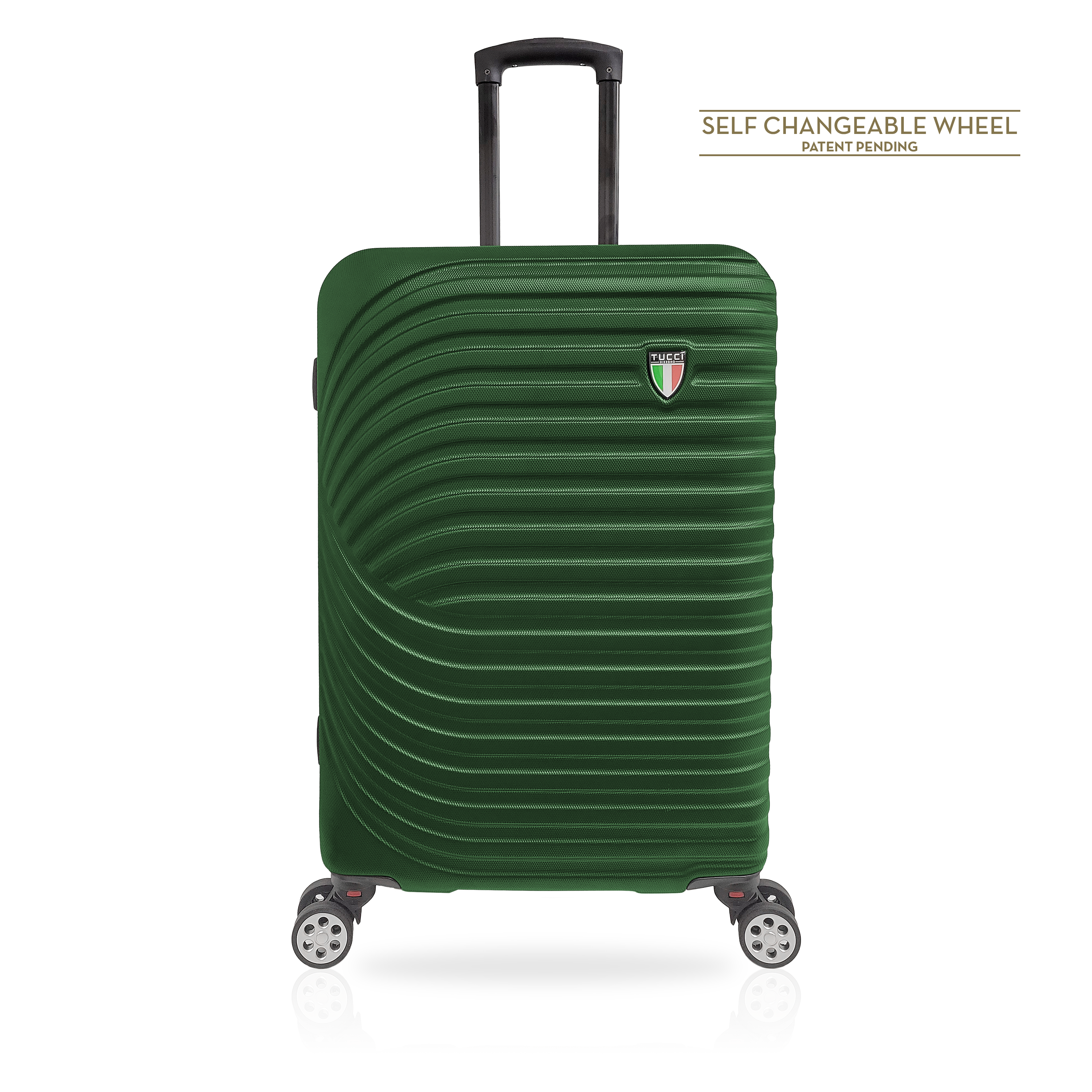TUCCI Italy MOZZAFIATO 24" Travel Spinner Wheel Suitcase