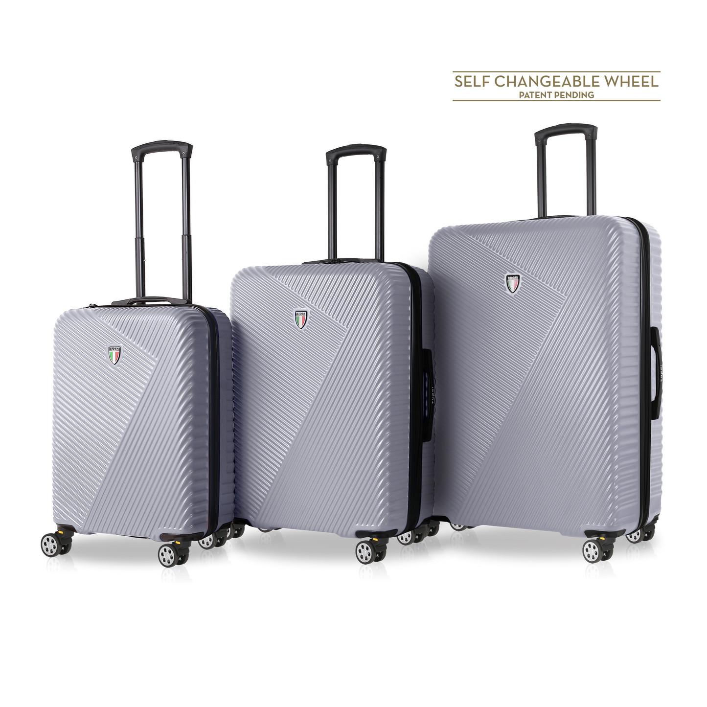 TUCCI Italy TESORO (22", 26", 30") 4-Wheeled Luggage Travel Suitcase