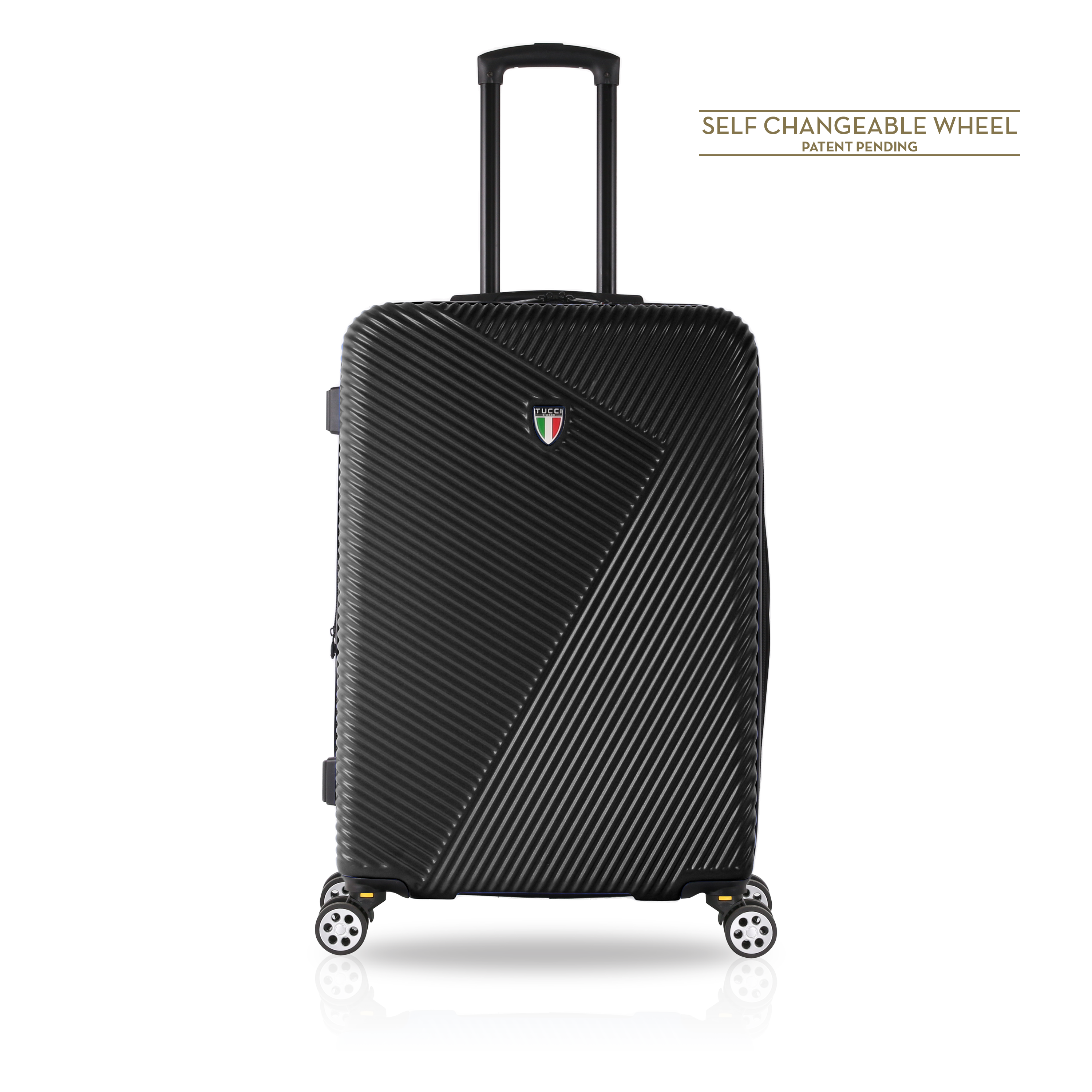 TUCCI Italy TESORO (22", 26", 30") 4-Wheeled Luggage Travel Suitcase