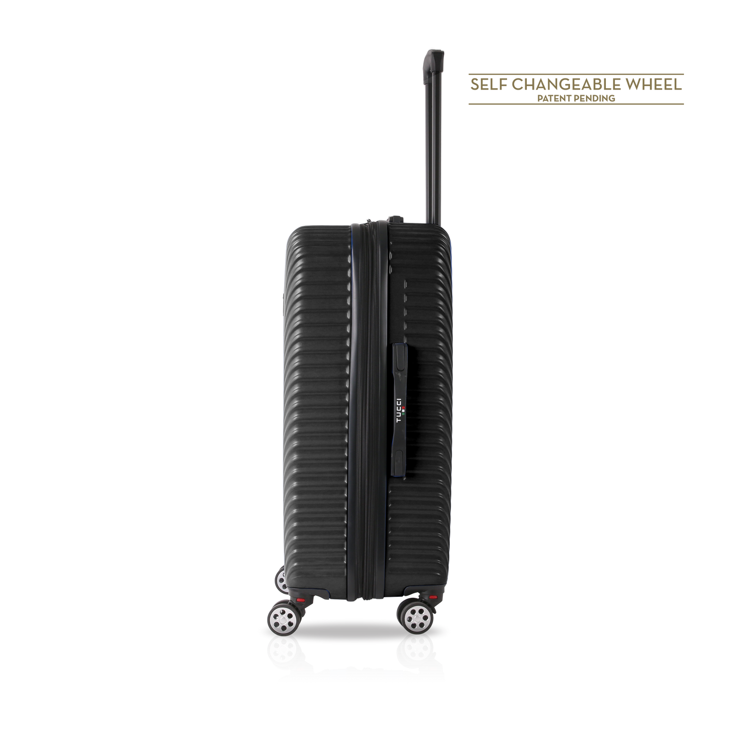 TUCCI Italy TESORO (22", 26", 30") 4-Wheeled Luggage Travel Suitcase