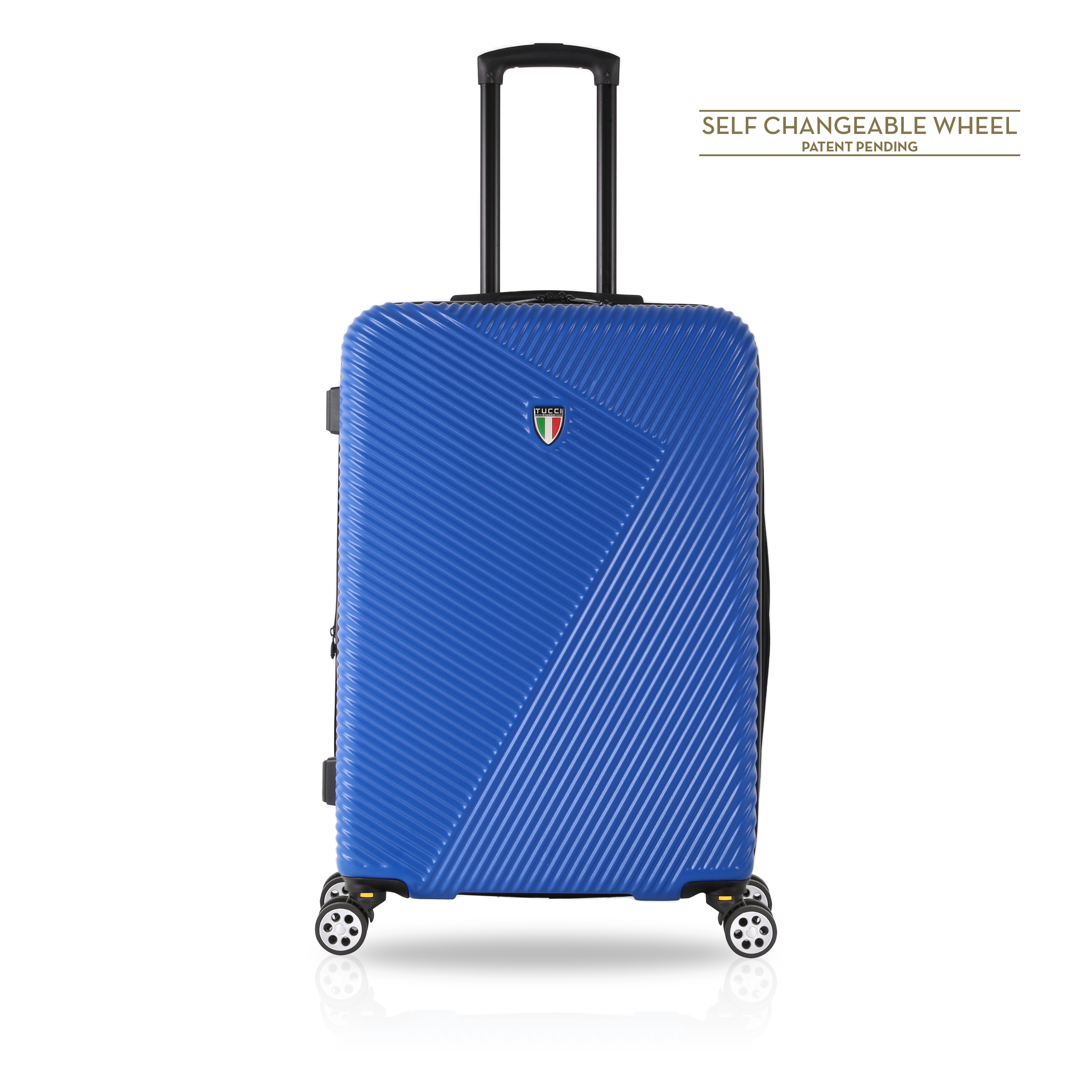 TUCCI Italy TESORO 22" Anti-Scratch Medium Luggage Suitcase