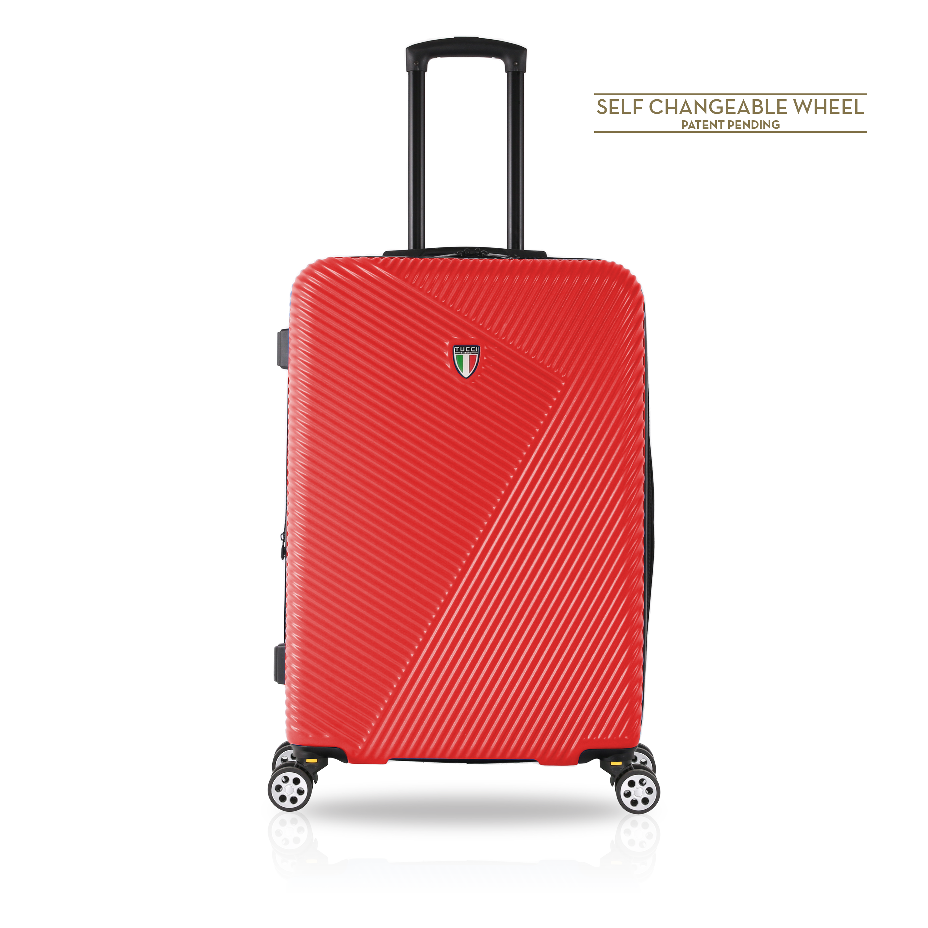 TUCCI Italy TESORO 26" Spinner Wheel Medium Luggage Suitcase