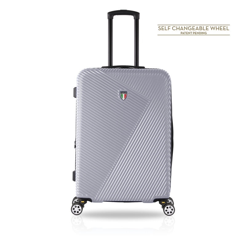 TUCCI Italy TESORO 22" Anti-Scratch Medium Luggage Suitcase