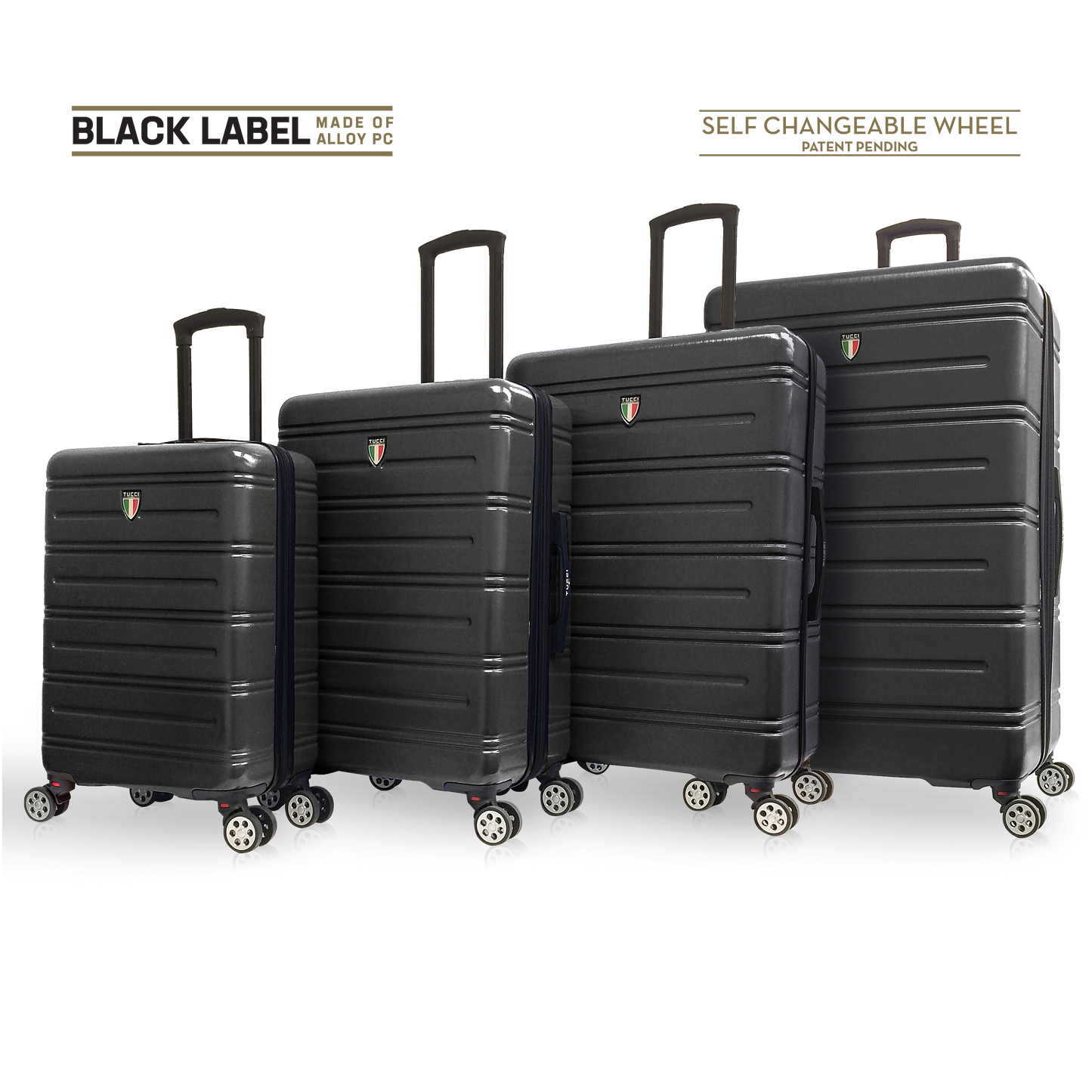 TUCCI Italy LETIZIA (20", 24", 28", 32") Expandable Spinner Wheel Suitcase