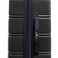 TUCCI Italy LETIZIA (20", 24", 28") Expandable Spinner Wheel Suitcase Black