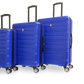 Tucci Black Label Letizia 3-Piece Hardside Spinner Expandable Luggage Set, 20/24/28 Inches