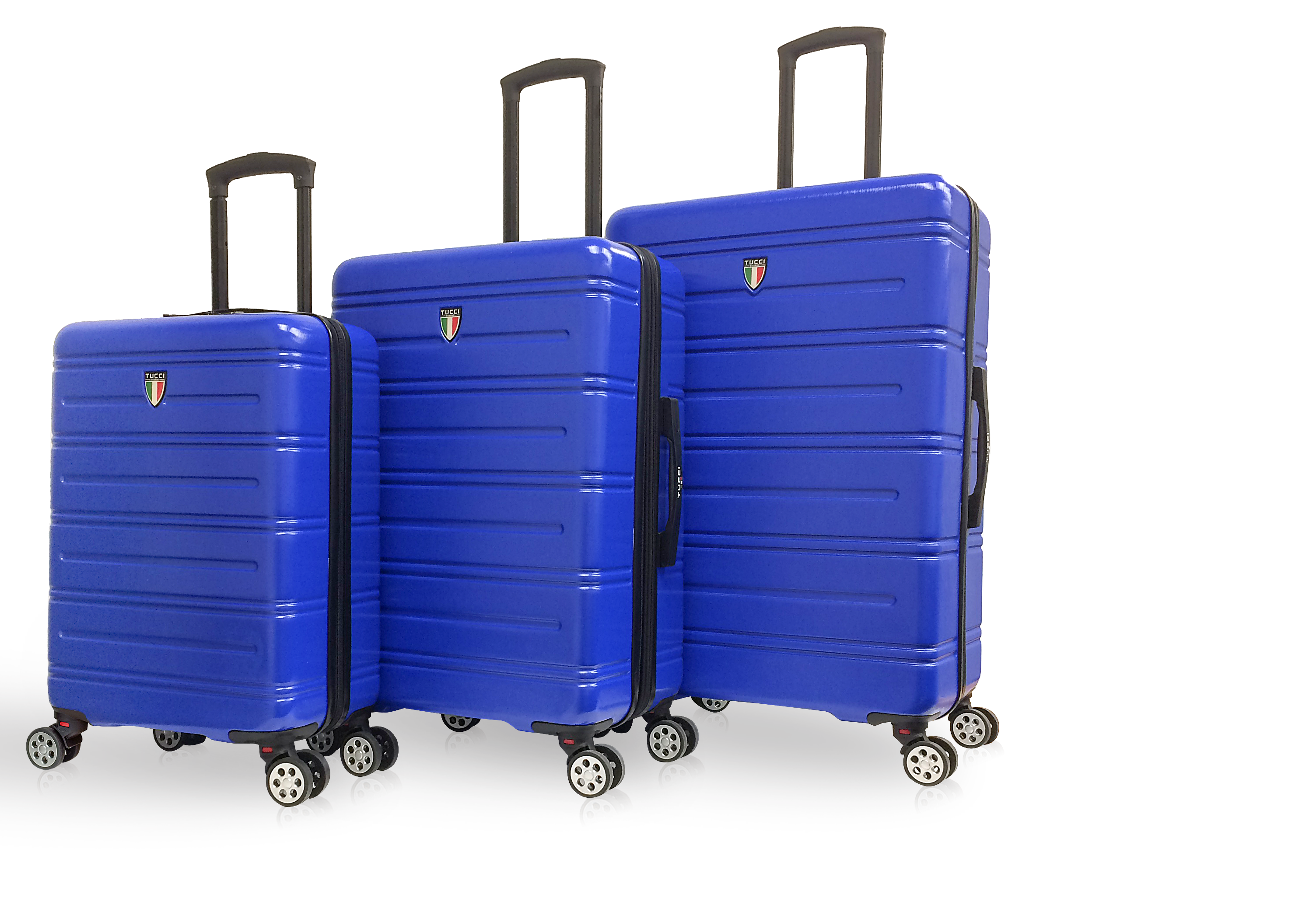 Tucci Black Label Letizia 3-Piece Hardside Spinner Expandable Luggage Set, 20/24/28 Inches