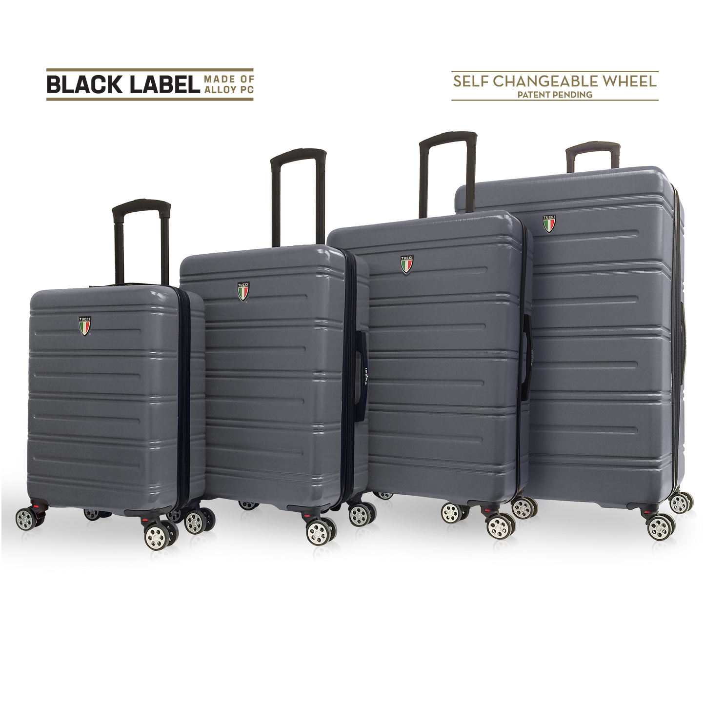 TUCCI Italy LETIZIA (20", 24", 28", 32") Expandable Spinner Wheel Suitcase