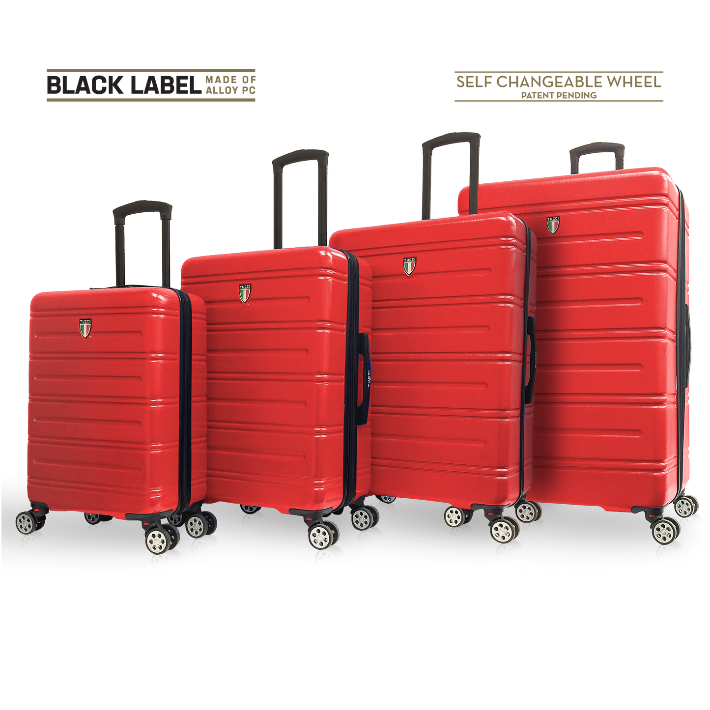 TUCCI Italy LETIZIA (20", 24", 28", 32") Expandable Spinner Wheel Suitcase