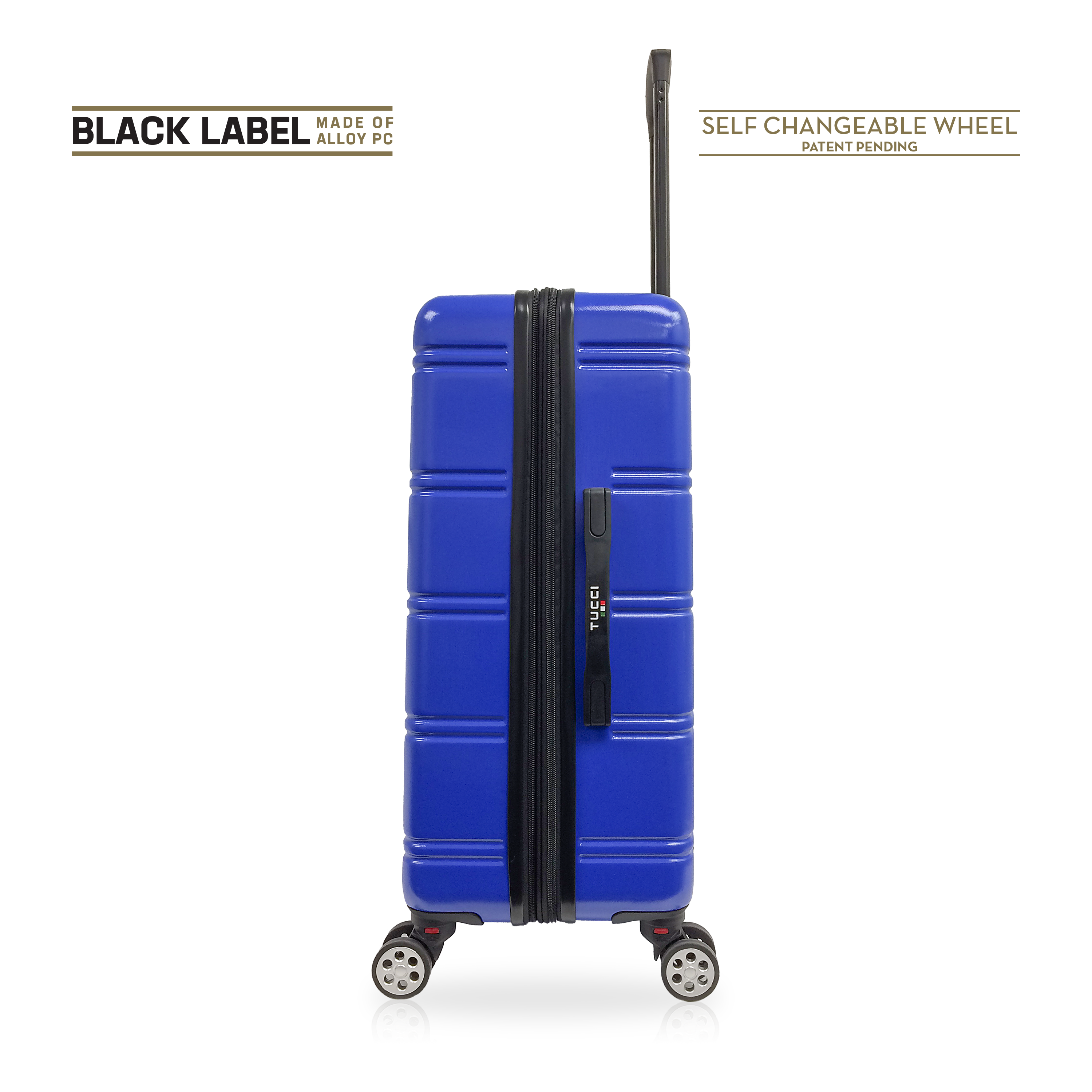 TUCCI Italy LETIZIA 24" Medium Hardshell Durable Suitcase