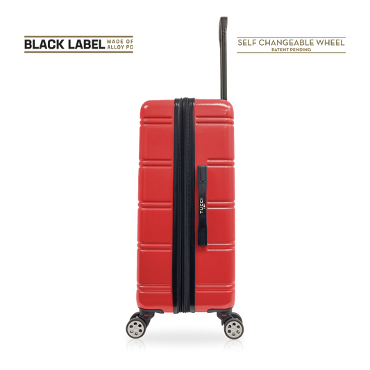Tucci Black Label Letizia 3-Piece Hardside Spinner Expandable Luggage Set, 20/24/28 Inches