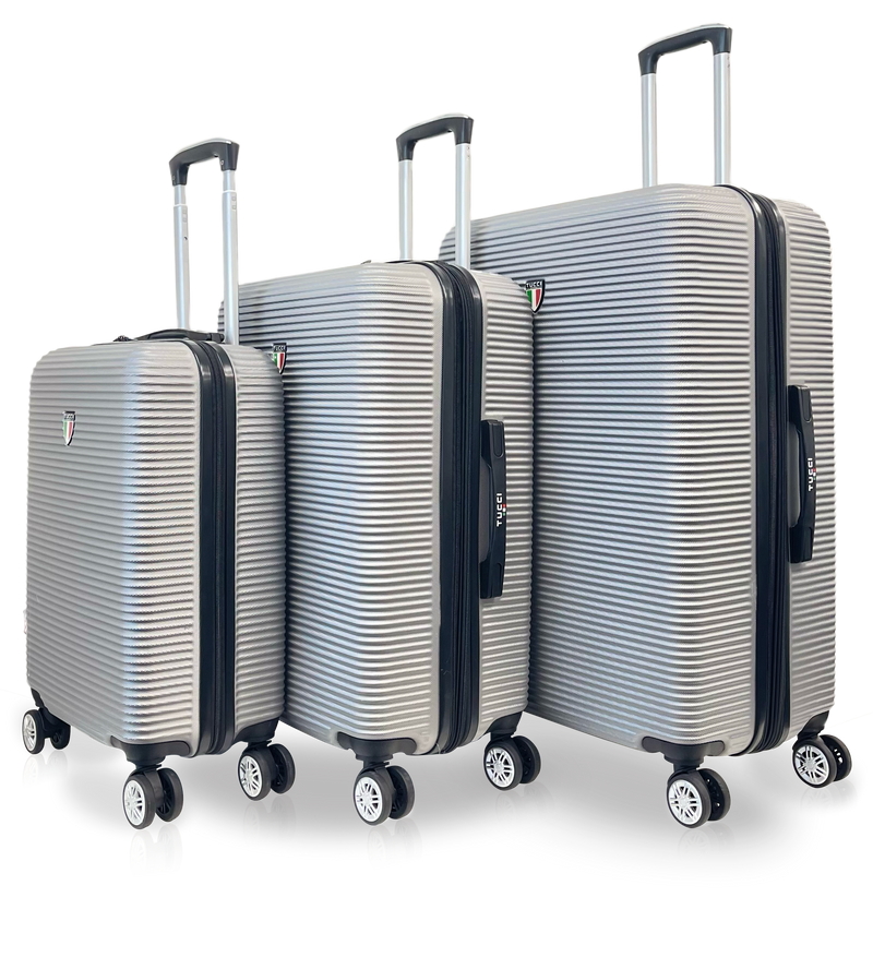 TUCCI Italy SCOPERTA ABS 3 PC (20", 24", 28") Luggage Suitcase Set