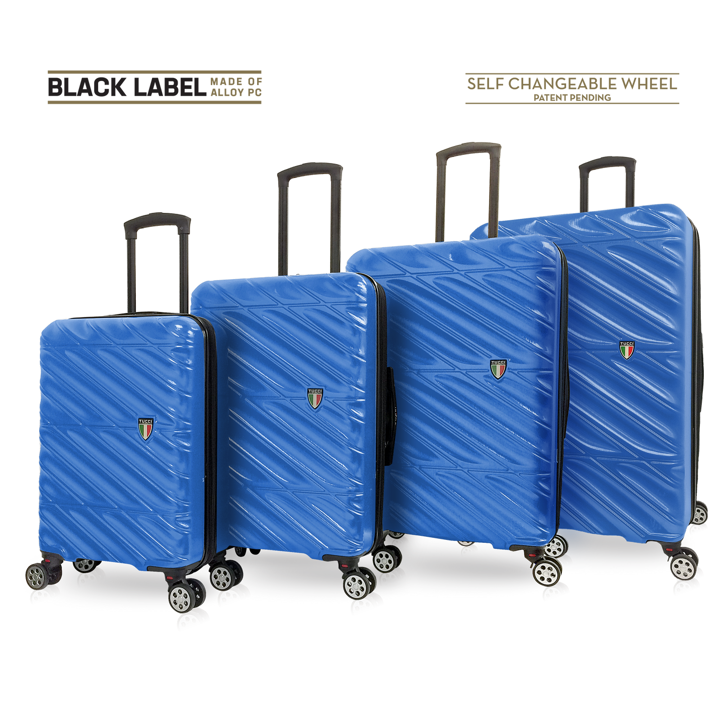 TUCCI Italy SELVATICO (20", 24", 28", 32") Trolley Suitcase Luggage Set