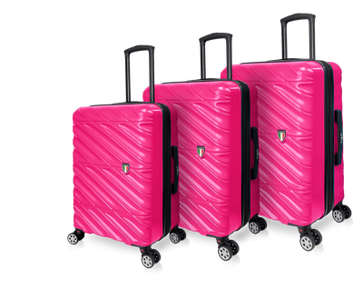 Tucci Black Label Selvatico 3-Piece Hardside Spinner Expandable Luggage Set, 20/24/28 Inches