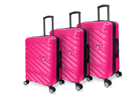 Tucci Black Label Selvatico 3-Piece Hardside Spinner Expandable Luggage Set, 20/24/28 Inches