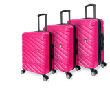 Tucci Black Label Selvatico 3-Piece Hardside Spinner Expandable Luggage Set, 20/24/28 Inches