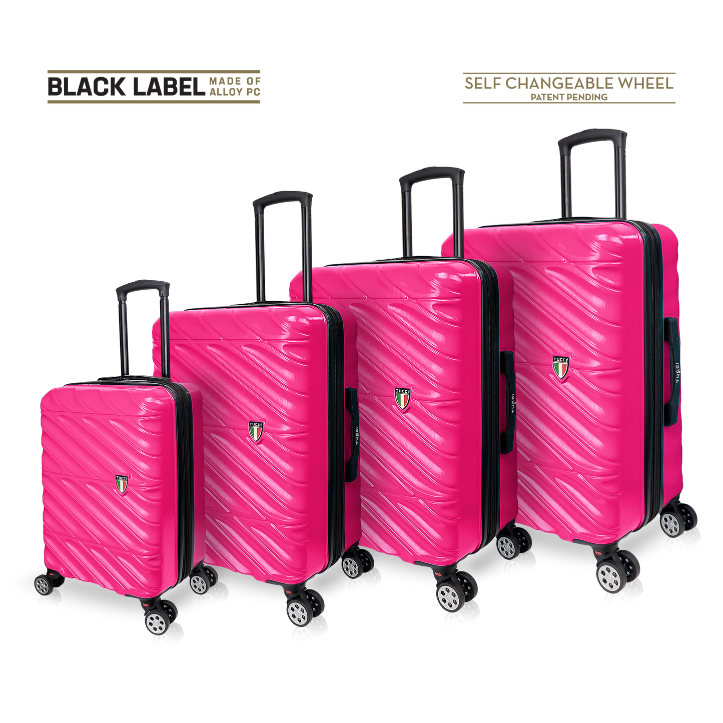 TUCCI Italy SELVATICO (20", 24", 28", 32") Trolley Suitcase Luggage Set