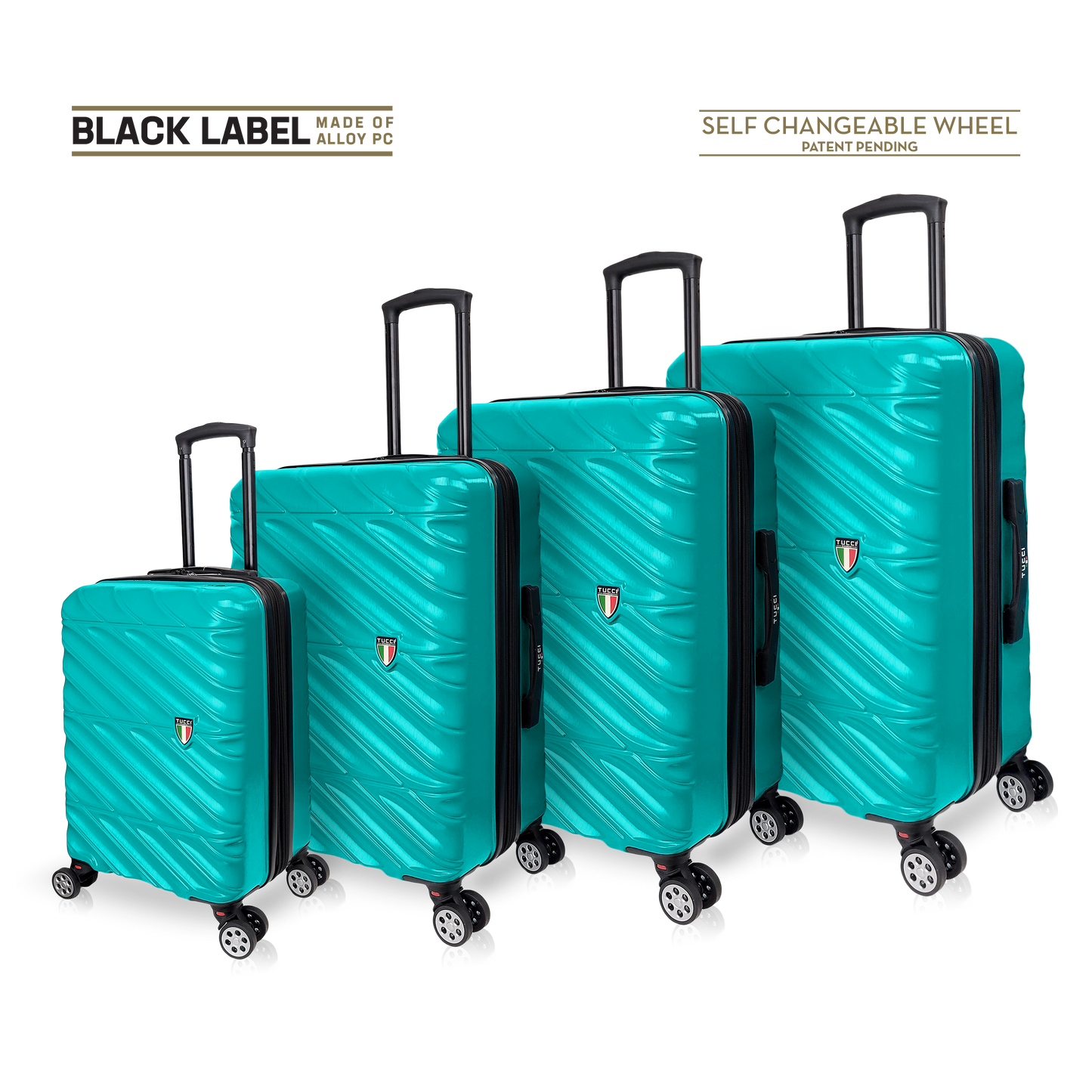 TUCCI Italy SELVATICO (20", 24", 28", 32") Trolley Suitcase Luggage Set