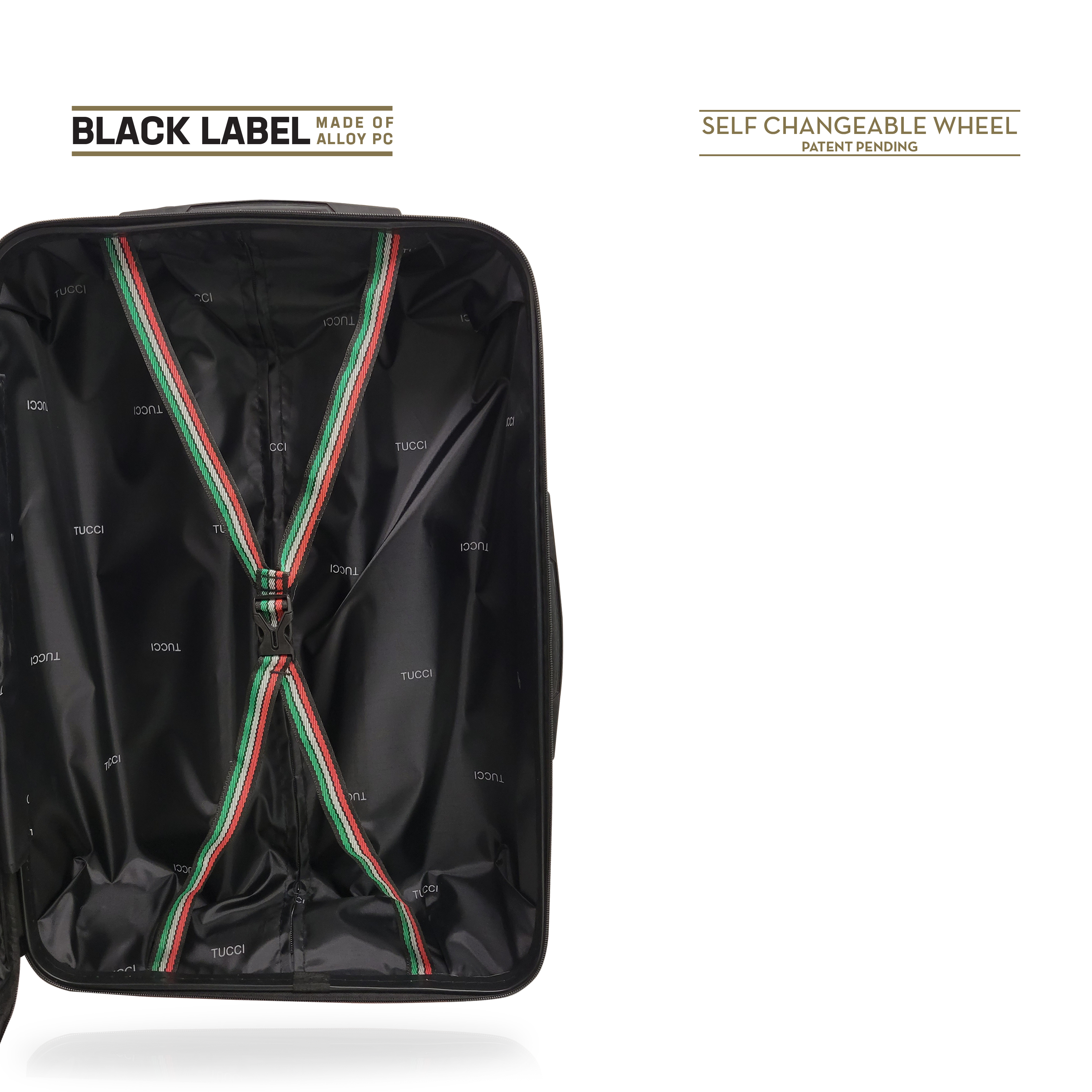 TUCCI SELVATICO 28" Large Expandable Travel Suitcase