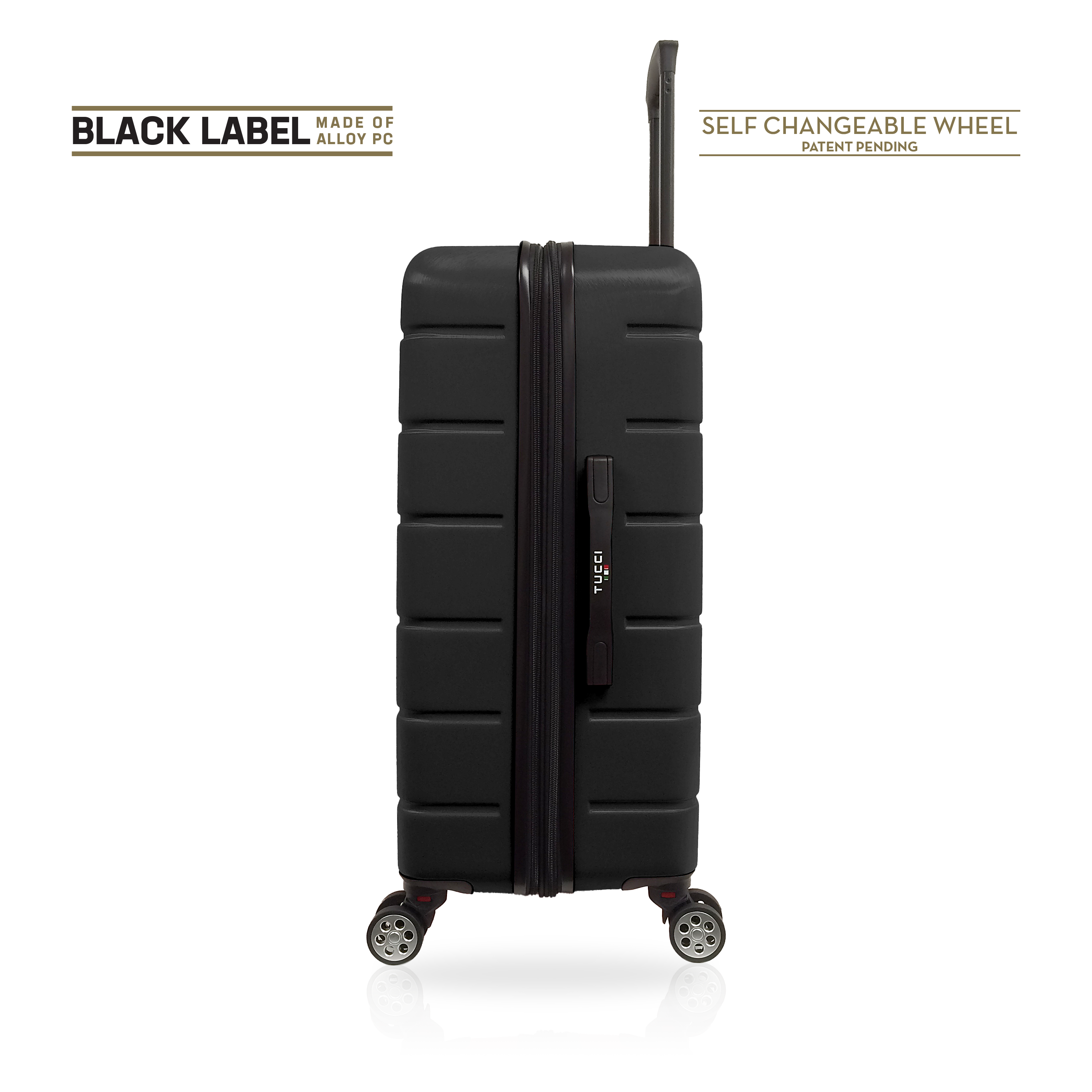 TUCCI Italy IL CAMMINO 26" Hardcase Durable Luggage Suitcase