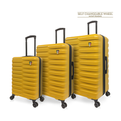 TUCCI Italy LA GITA 3 PC Spinner Hard Side Rolling Suitcase