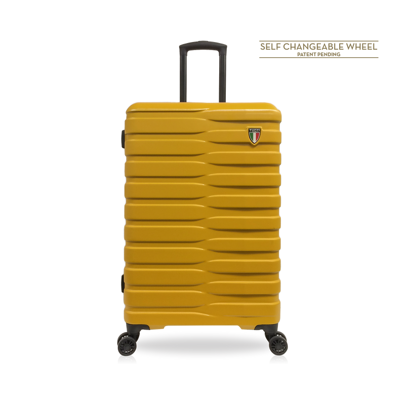 TUCCI Italy LA GITA 26" 4-Wheeled Durable Suitcase